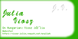 julia viosz business card